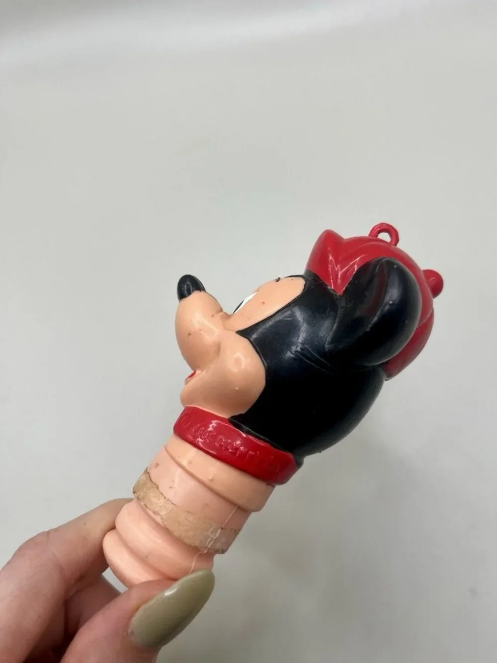 Vintage Mickey Mouse Bottle Stopper Disney Barware Candy Novelty Retro Kitsch